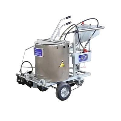 Macchina per segnaletica stradale termoplastica a spinta manuale
