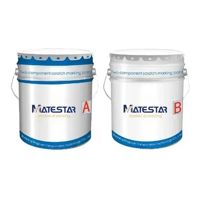 Vernice solvente bicomponente per segnaletica stradale